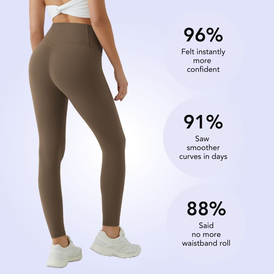 VitalLift™ High Waisted Tummy Control Side Pocket Shaping Training UltraSculpt Leggings